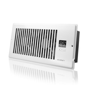 AC Infinity AIRTAP T4, Quiet Register Booster Fan with Thermostat 10-Speed Control, Heating Cooling AC Vent