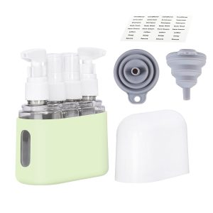 Bpluma Travel Bottles, Leak Proof Containers For Toiletries TSA Approved Airplane Accessories Kits For Liquid With Labels