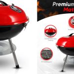 Gas One – 14-inch Portable Barbecue Grill with 3-Point Locking Lid for Heat Preservation