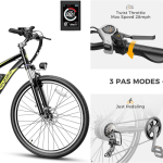 Heybike Race Max Electric Bike for Adults with 750W Peak Motor, 28mph Max Speed, 600WH Removable Battery Ebike, 27.5" Electric Mountain Bike with 7-Speed and Front Suspension