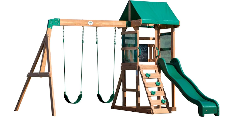 Backyard Discovery Buckley Hill Wooden Swing Set