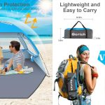 Gorich Beach Tent Sun Shelter for Lightweight & Easy Setup Beach Shade Canopy, Portable Beach Shade